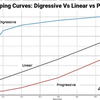 Graph depicting differences between Digressive, Linear, and Progressive shocks